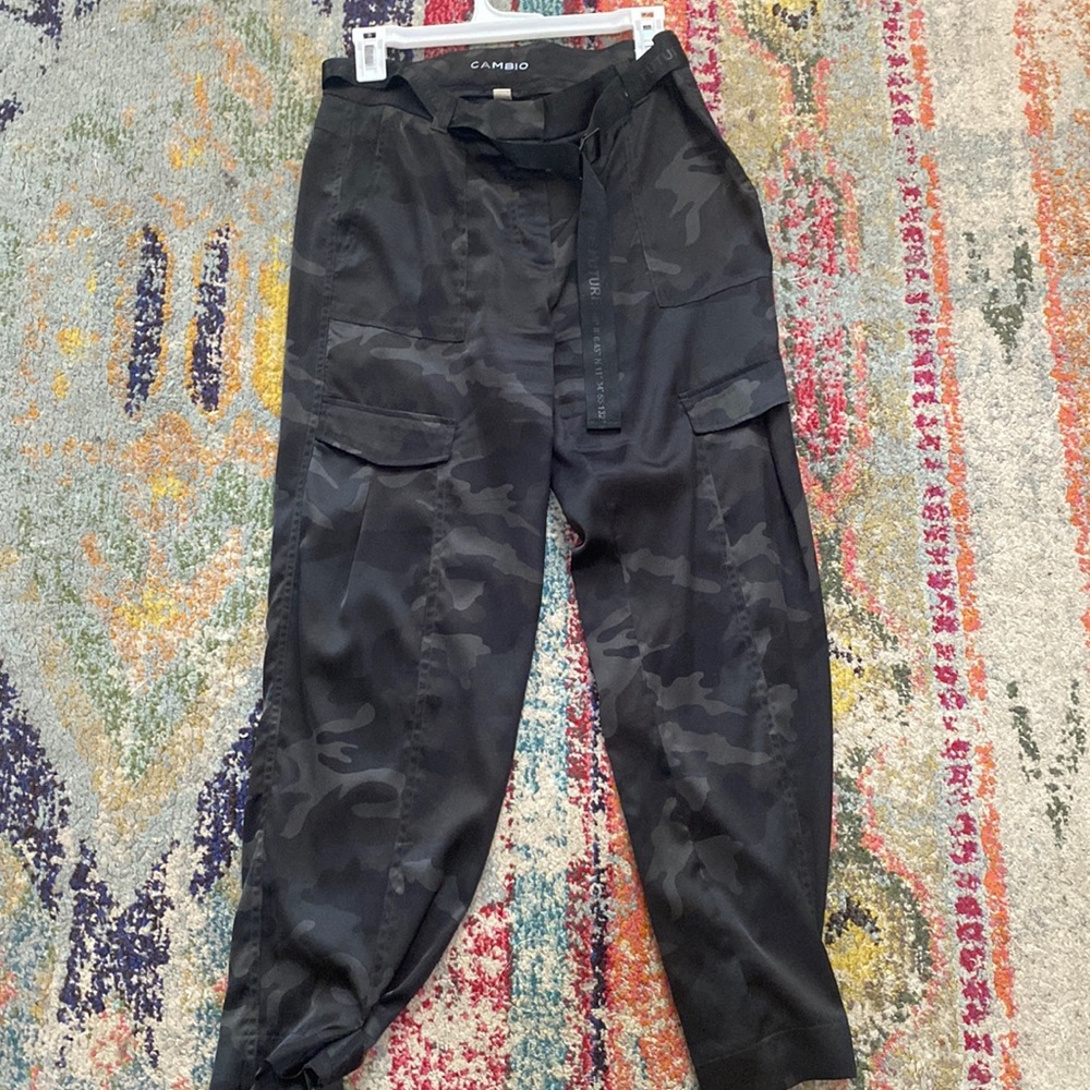 Designer camo Cambio Italian fabric and future belt